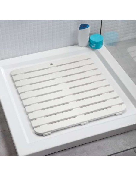 TARIMA DUCHA CUADRADA BLANCO