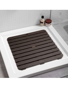 TARIMA DUCHA CUADRADA MARRÓN 2