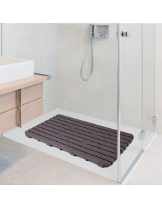 TARIMA DUCHA RECTANGULAR MARRÓN 2