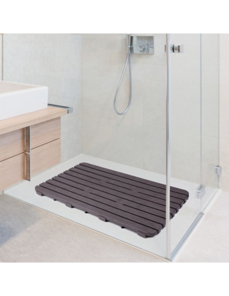 TARIMA DUCHA RECTANGULAR MARRÓN