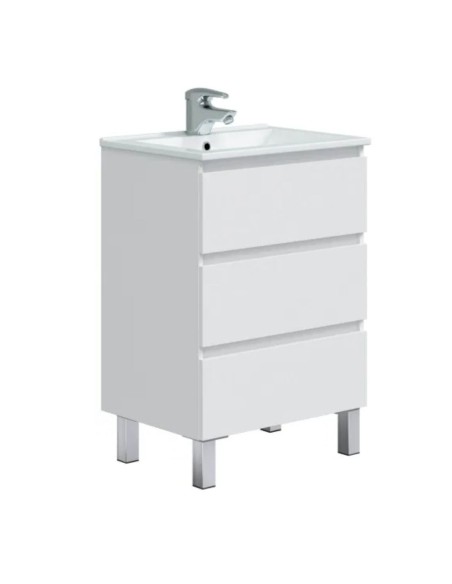 MUEBLE BAÑO 60 BLANCO BRILLO