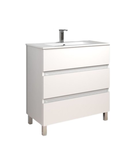 MUEBLE BAÑO 80 BLANCO BRILLO
