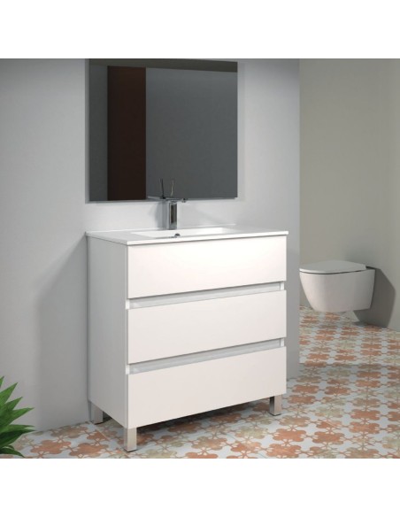 MUEBLE BAÑO 100 BLANCO BRILLO