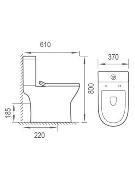 WC SANITARIO PACK SALIDA DUAL BLANCO