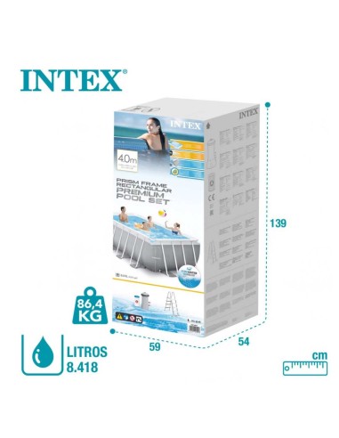 PISCINA RECTANGULAR 400x200 cm.INTEX