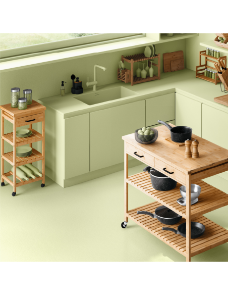 VERDULERO MADERA BAMBÚ