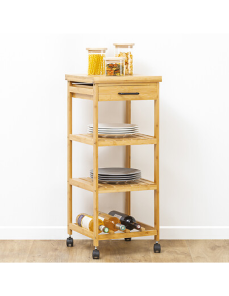 VERDULERO MADERA BAMBÚ