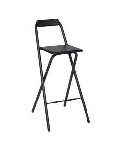 TABURETE ALTO PLEGABLE NEGRO