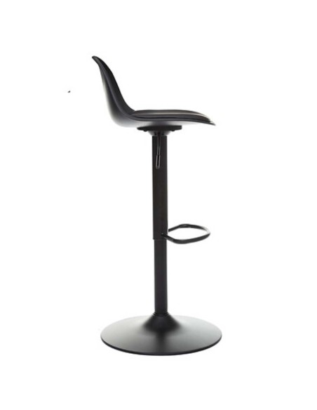 TABURETE ALTO REGULABLE NEGRO