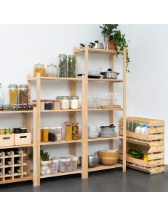 ESTANTERÍA ALISTONADA PINO MACIZO 171x65x30 2