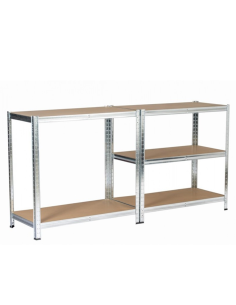 ESTANTERÍA METAL/MDF INGENIO 5 ESTANTES 180x90x40 2