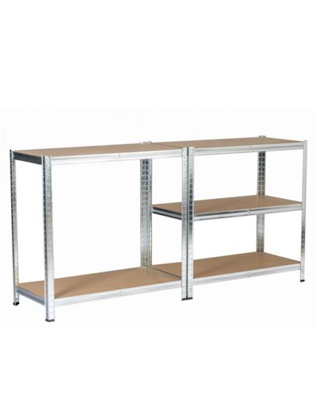 ESTANTERÍA METAL/MDF INGENIO 5 ESTANTES 180x90x40