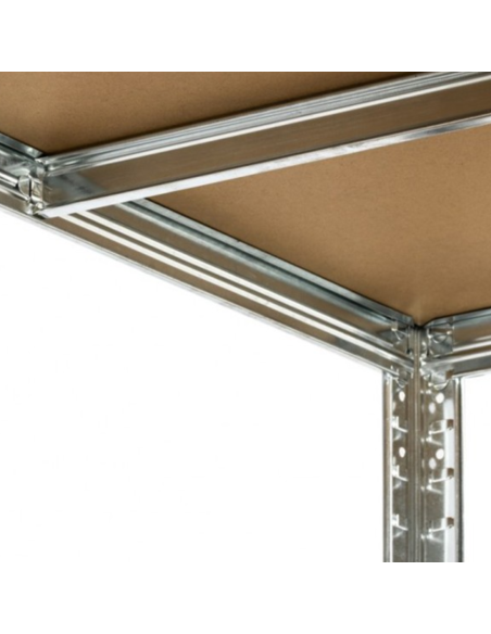 ESTANTERÍA METAL/MDF INGENIO 5 ESTANTES 180x90x40