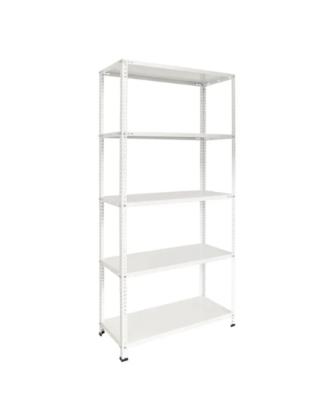 ESTANTERÍA METAL 5 BALDAS BLANCO 180x90x40
