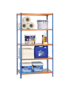 ESTANTERÍA METAL/MDF 5 BALDAS 197x100x50 2