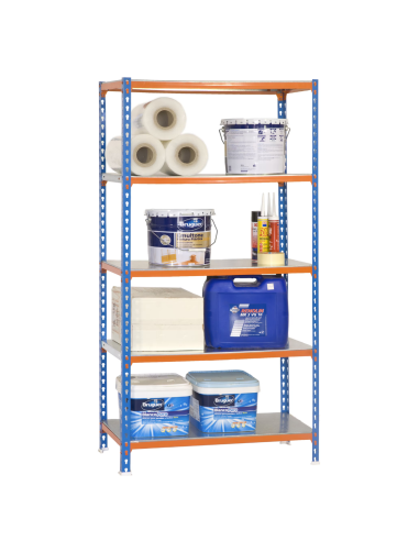 ESTANTERÍA METAL/MDF 5 BALDAS 197x100x50