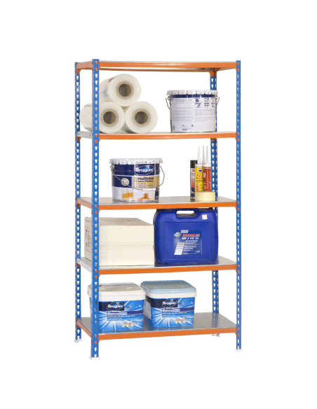 ESTANTERÍA METAL/MDF 5 BALDAS 197x100x50