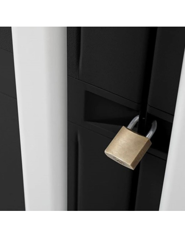 ARMARIO RESINA GARAJE MIDI NEGRO