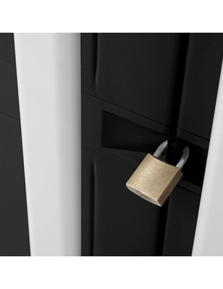 ARMARIO RESINA GARAJE MIDI NEGRO