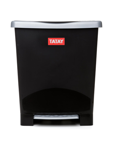 CUBO BASURA PEDAL MILlENIUM NEGRO 25 L.