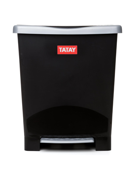 CUBO BASURA PEDAL MILlENIUM NEGRO 25 L.