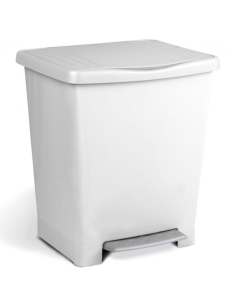 CUBO BASURA PEDAL MILlENIUM BLANCO 25 L.