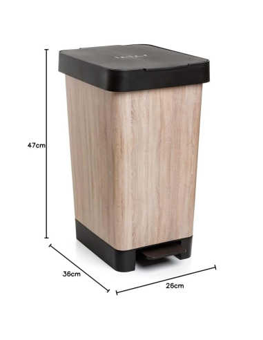 CUBO BASURA PEDAL SMART ARENA 30 L.