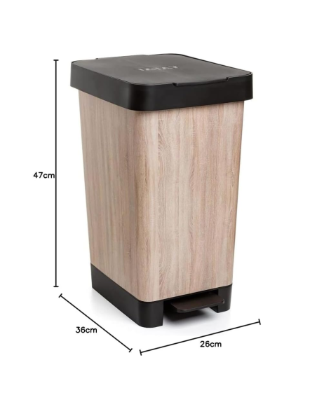 CUBO BASURA PEDAL SMART ARENA 30 L.