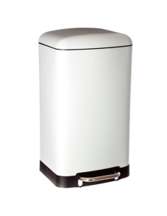 CUBO PEDAL METAL BLANCO 30 L.