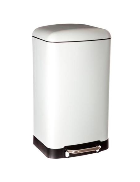 CUBO PEDAL METAL BLANCO 30 L.