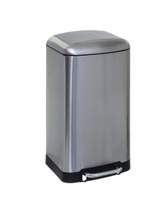 CUBO PEDAL METAL INOX 30 L.