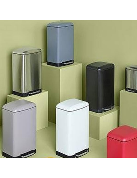 CUBO PEDAL METAL INOX 30 L.