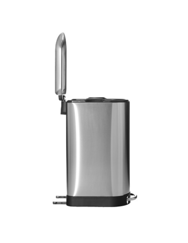 CUBO PEDAL SLIM METAL INOX 30 L.