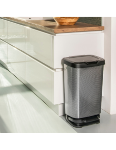 CUBO PEDAL NEGRO/METALIZADO 40 L. 2