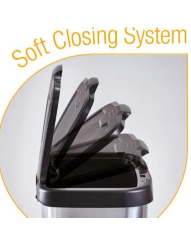 CUBO PEDAL NEGRO/METALIZADO 40 L.