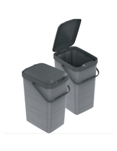 CUBO BASURA ASA GRIS 14 L.