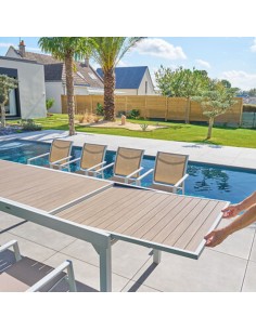 MESA EXTENSIBLE ALUMINO PIAZZA BLANCO 2