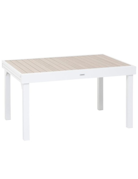 MESA EXTENSIBLE ALUMINO PIAZZA BLANCO