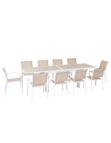 MESA EXTENSIBLE ALUMINO PIAZZA BLANCO