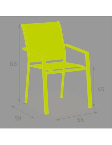 SILLA JARDIN ESSENTIA BLANCO/LINO