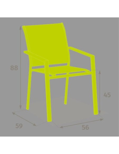 SILLA JARDIN ESSENTIA BLANCO/LINO