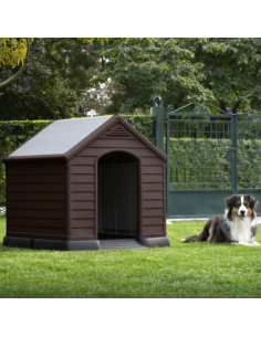 CASETA PERRO KETER RESINA MARRON 2