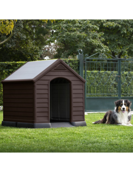 CASETA PERRO KETER RESINA MARRON