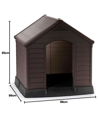 CASETA PERRO KETER RESINA MARRON