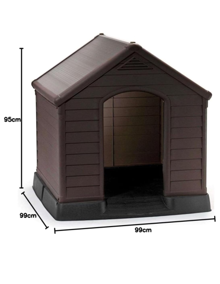 CASETA PERRO KETER RESINA MARRON