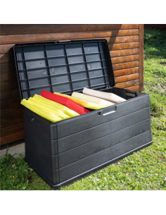 BAÚL EXTERIOR RESINA ANTRACITA 340 L. 2