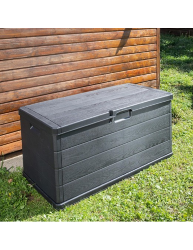 BAÚL EXTERIOR RESINA ANTRACITA 340 L.