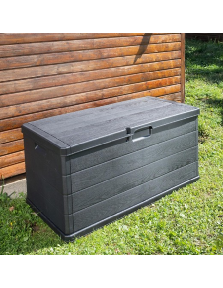 BAÚL EXTERIOR RESINA ANTRACITA 340 L.