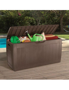 BAÚL EXTERIOR RESINA MARRÓN 270 L. 2