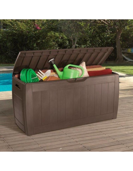 BAÚL EXTERIOR RESINA MARRÓN 270 L.
